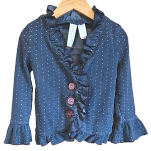 Matilda Jane Paint By Numbers Juliet Cartigan Blue Toddler Size 2T